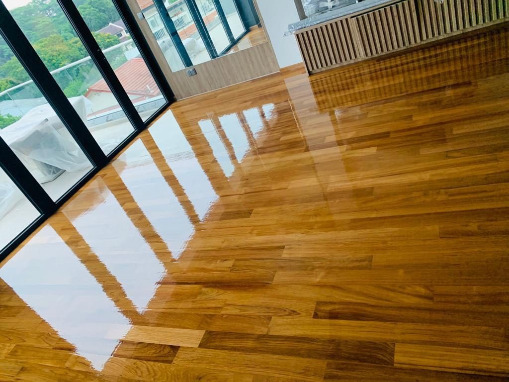 Bona Premium Wood Coating — wood flooring service in Singapore